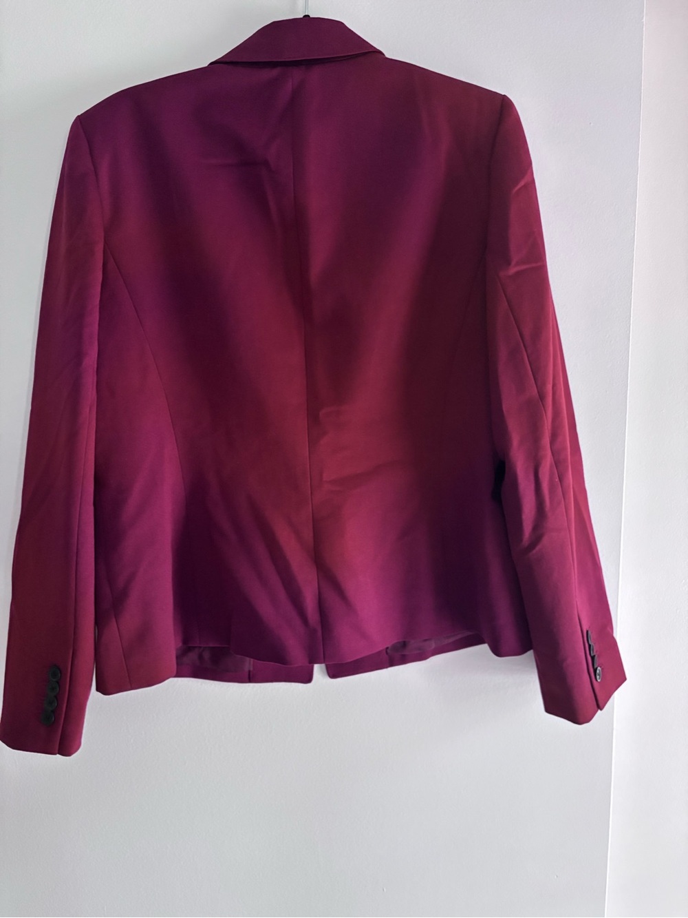 Anne Klein Single-Button Blazer in Wine - Picture 2 of 4